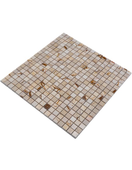 Marmor Mosaik Guld Creme | Ekosten.se