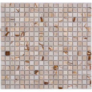 Marmor Mosaik Guld Creme | Ekosten.se