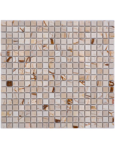 Marmor Mosaik Guld Creme | Ekosten.se