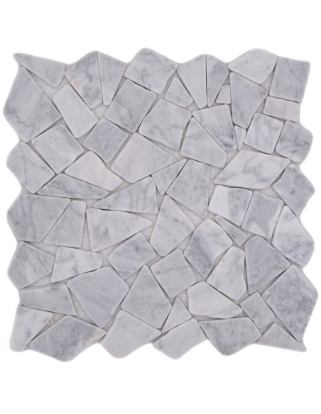 Oregelbunden Mosaik Carrara Marmor | Ekosten.se