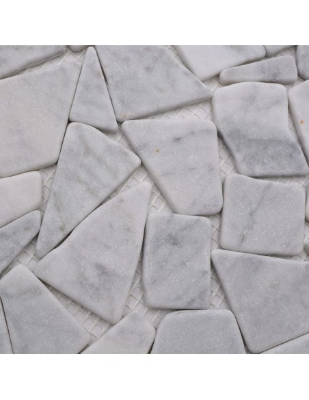 Oregelbunden Mosaik Carrara Marmor | Ekosten.se