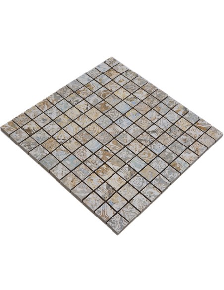 Granitkeramik Mosaik Curtain Sand 25x25mm | Ekosten.se