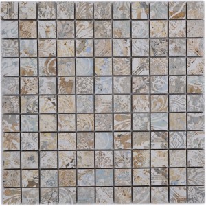 Granitkeramik Mosaik Curtain Sand 25x25mm | Ekosten.se