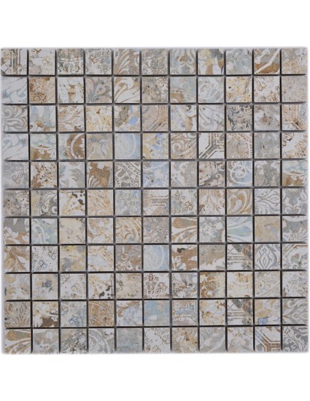 Granitkeramik Mosaik Curtain Sand 25x25mm | Ekosten.se