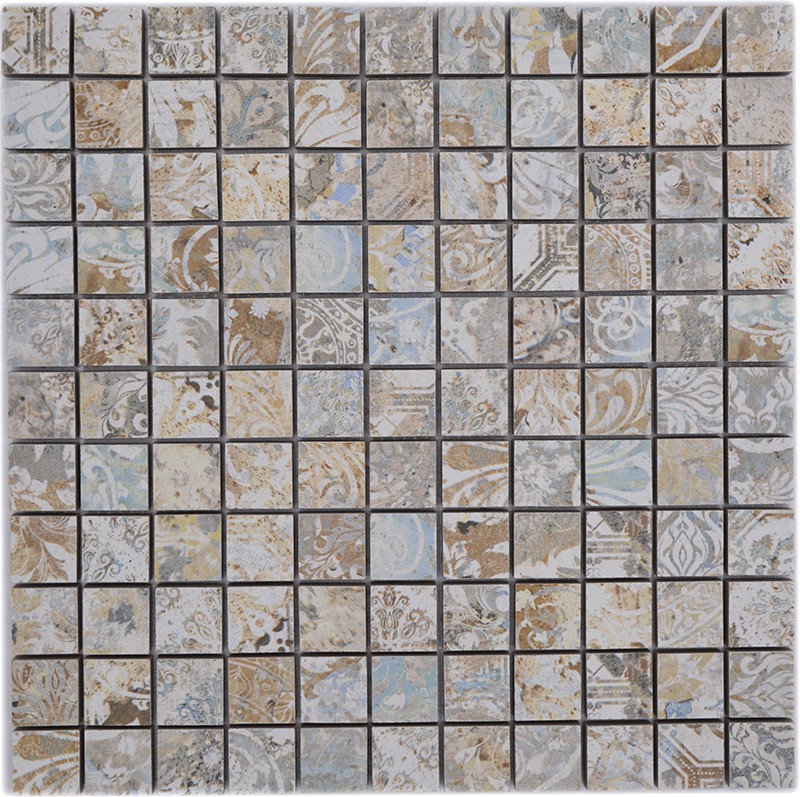 Granitkeramik Mosaik Curtain Sand 25x25mm | Ekosten.se