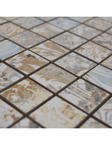 Granitkeramik Mosaik Curtain Sand 25x25mm | Ekosten.se