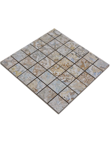 Granitkeramik Mosaik Curtain Sand 47x47mm | Ekosten.se