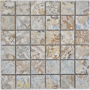 Granitkeramik Mosaik Curtain Sand 47x47mm | Ekosten.se