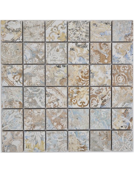 Granitkeramik Mosaik Curtain Sand 47x47mm | Ekosten.se