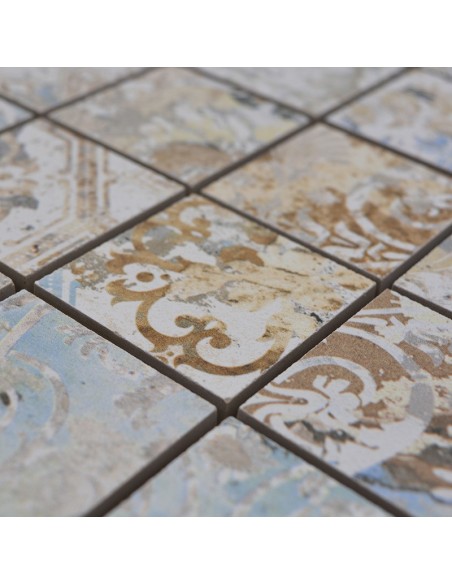 Granitkeramik Mosaik Curtain Sand 47x47mm | Ekosten.se