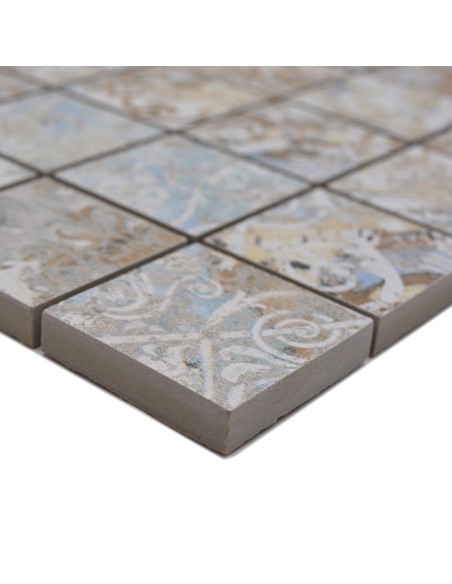 Granitkeramik Mosaik Curtain Sand 47x47mm | Ekosten.se