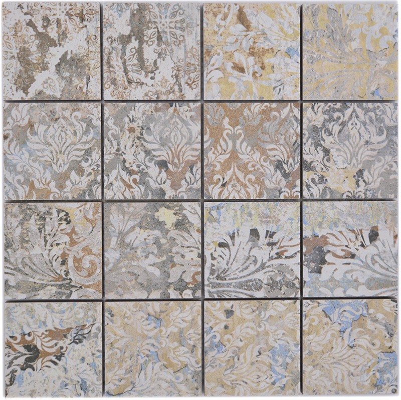 Granitkeramik Mosaik Curtain Sand 71x71mm | Ekosten.se