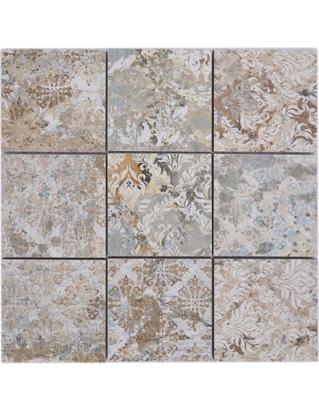 Granitkeramik Mosaik Curtain Sand 95x95mm | Ekosten.se