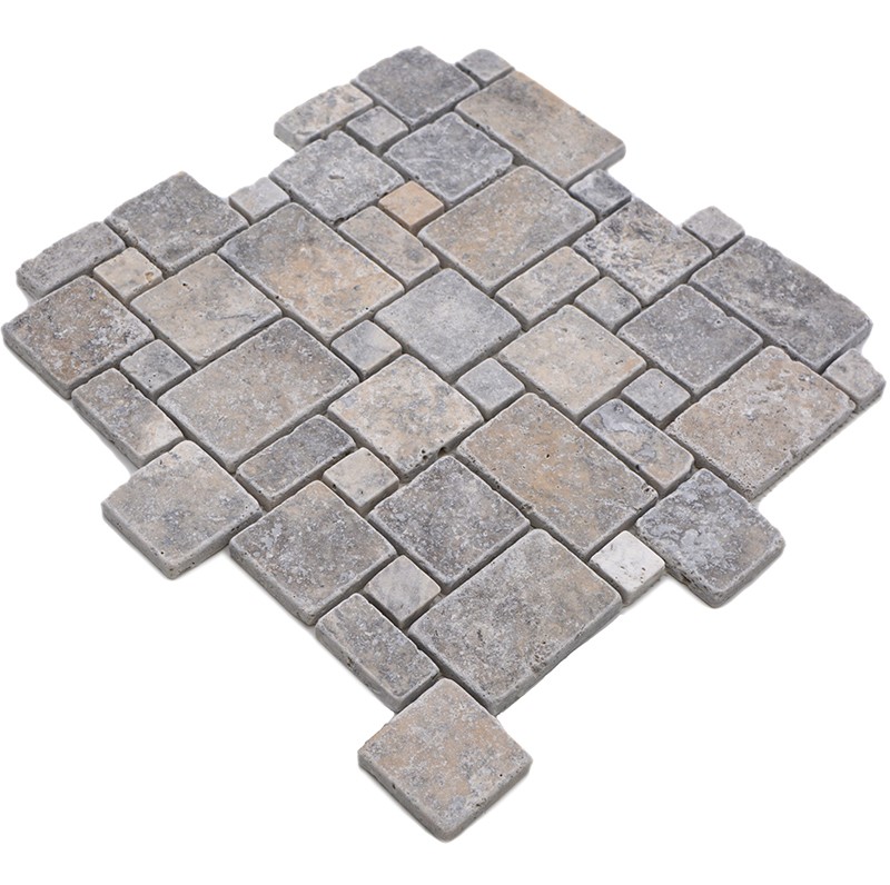 Mini Pattern Silver Travertin Antik | Ekosten.se
