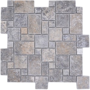 Mini Pattern Silver Travertin Antik | Ekosten.se