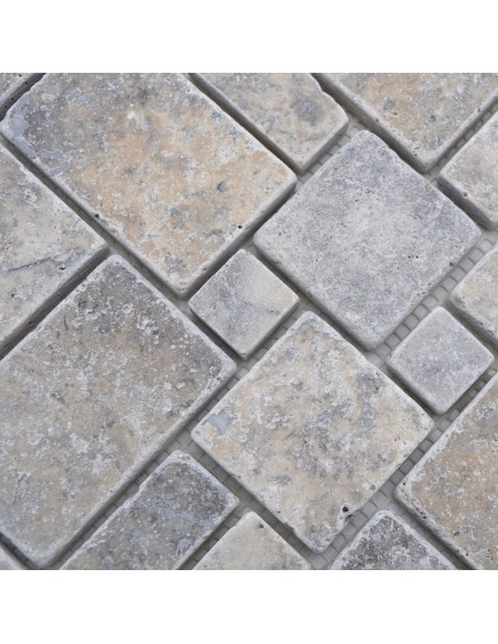 Mini Pattern Silver Travertin Antik | Ekosten.se