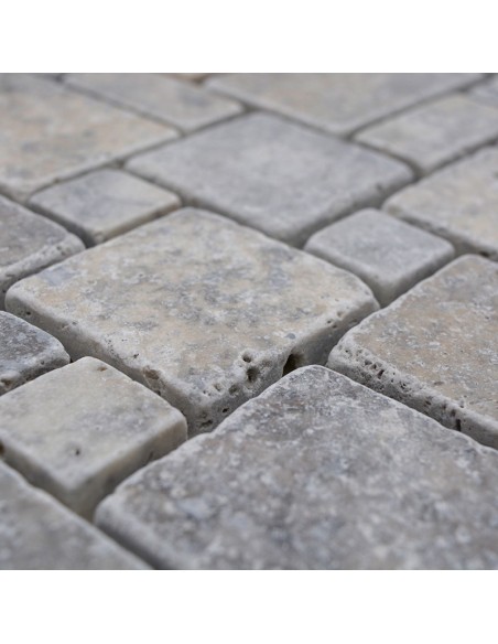 Mini Pattern Silver Travertin Antik | Ekosten.se