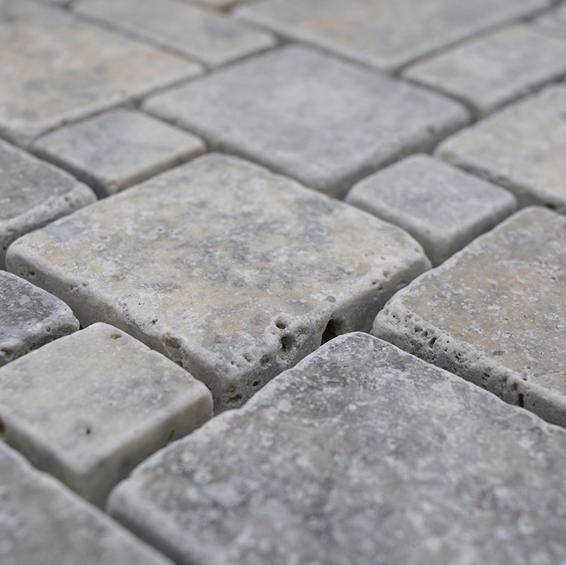Mini Pattern Silver Travertin Antik | Ekosten.se