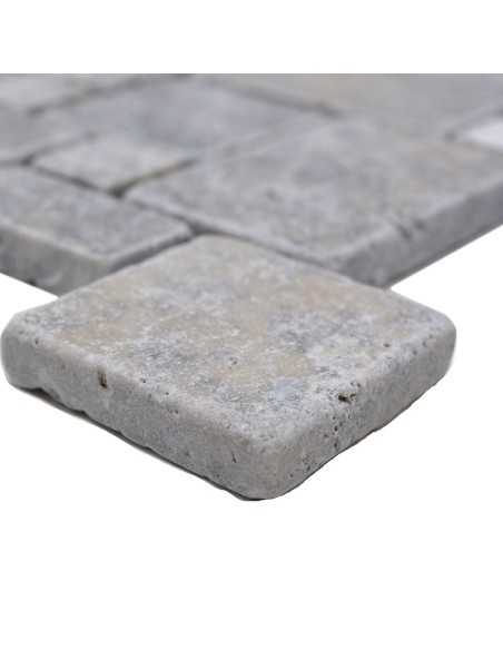Mini Pattern Silver Travertin Antik | Ekosten.se