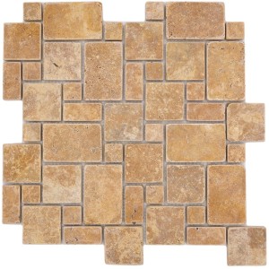 Mini Pattern Guld Travertin Antik | Ekosten.se