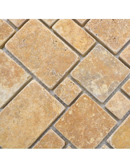 Mini Pattern Guld Travertin Antik | Ekosten.se