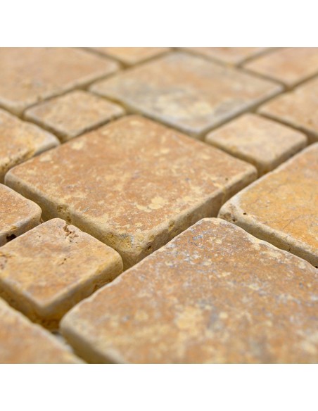 Mini Pattern Guld Travertin Antik | Ekosten.se