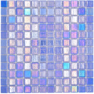 Glasmosaik Eco Shell Azure | Ekosten.se