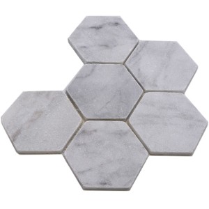 Hexagon Vit Marmor Ibiza Antik | Ekosten.se