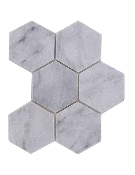 Hexagon Vit Marmor Ibiza Antik | Ekosten.se