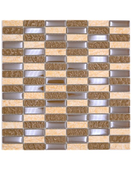 Stavmosaik Kristall Marmor Beige | Ekosten.se