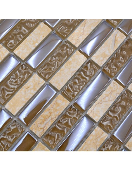 Stavmosaik Kristall Marmor Beige | Ekosten.se
