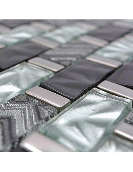 Silver Svart Kristallmosaik Parma | Ekosten.se