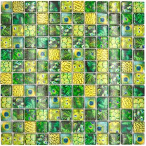 Wildlife Kristall Mosaik Grön | Ekosten.se