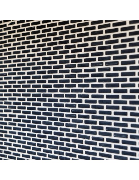 Glas Eco Mosaik Minibrick Svart  | Ekosten.se