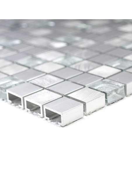 Mosaik Aluminium Kristall Silver | Ekosten.se