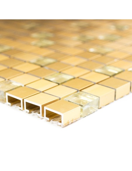 Mosaik Aluminium Kristall Guld | Ekosten.se