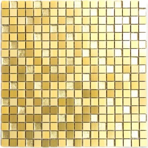 Mosaik Aluminium Kristall Guld | Ekosten.se