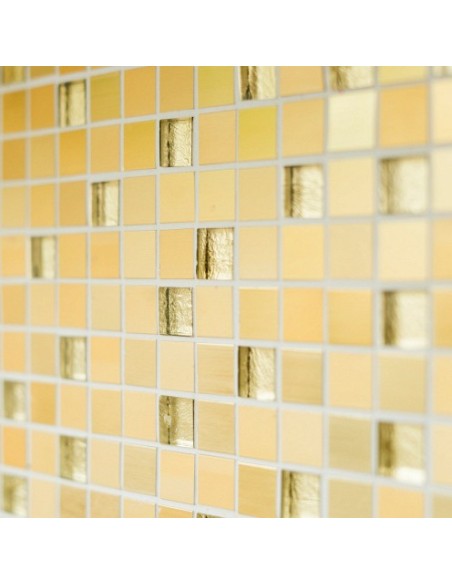 Mosaik Aluminium Kristall Guld | Ekosten.se
