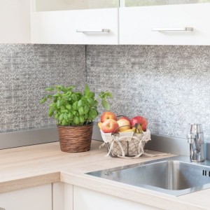Silver Metallmosaik Mönstrad Damasco | Ekosten.se