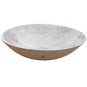 Marmor Handfat Crema Rosso | Ekosten.se