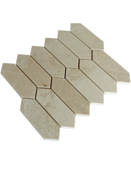 Beige Marmor Long Hexagon | Ekosten.se