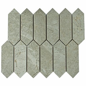 Grå Marmor Long Hexagon | Ekosten.se
