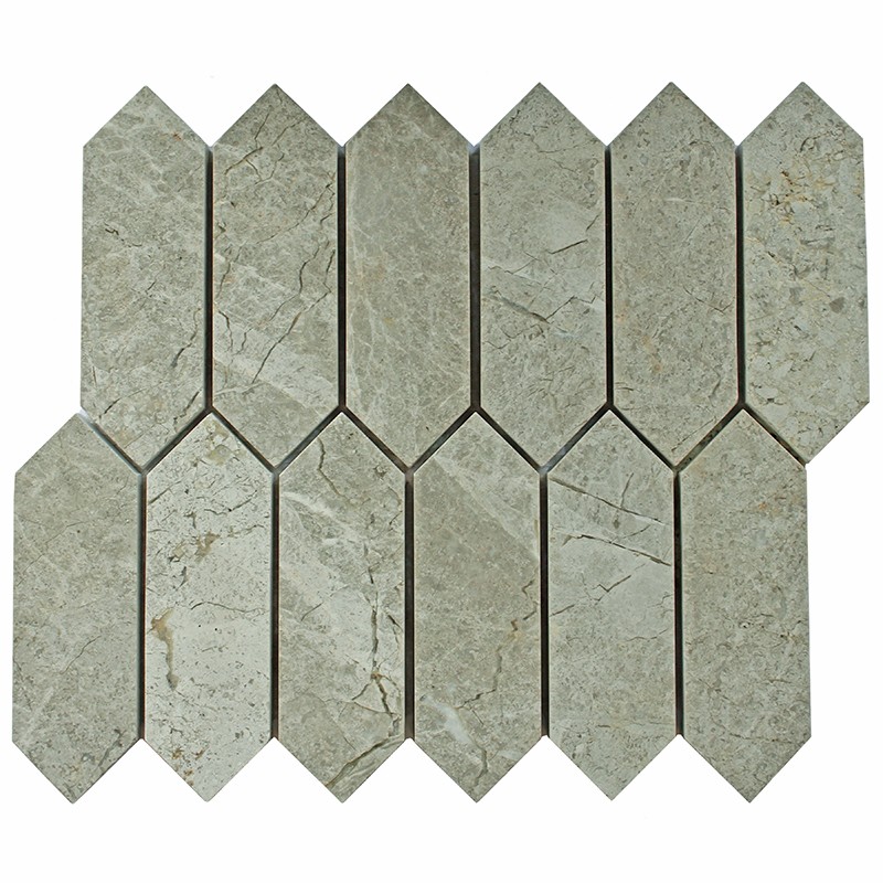 Grå Marmor Long Hexagon | Ekosten.se