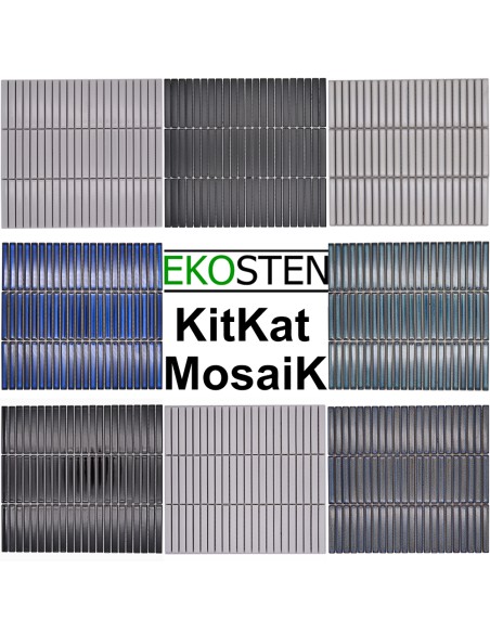 Stavmosaik Kitkat Svart Matt | Ekosten.se