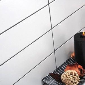 Vitt Kakel Blank Yta 10x30cm