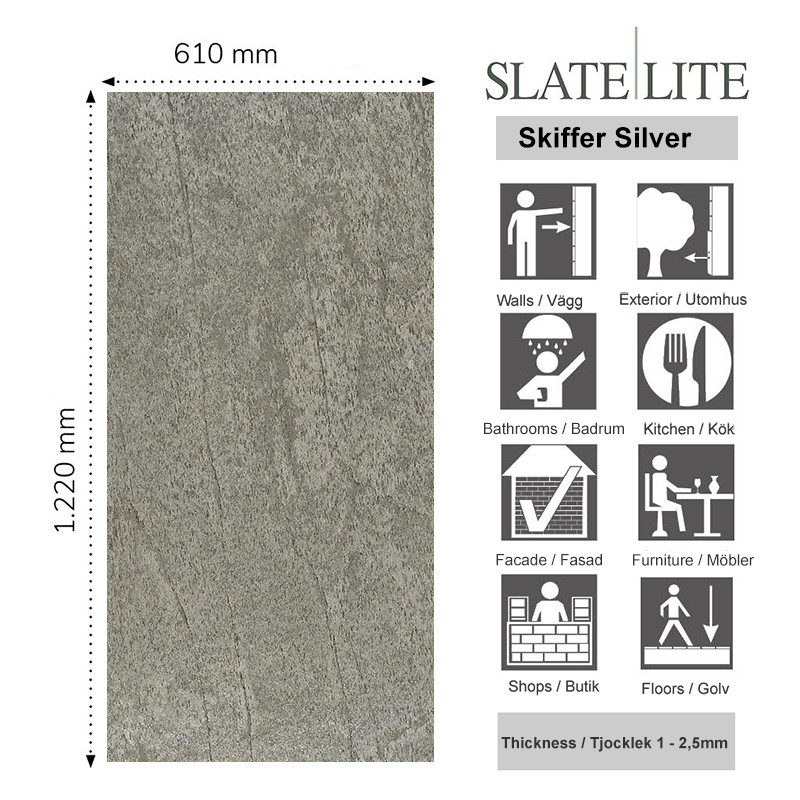 Silver Skiffer Stenfanér | Ekosten.se