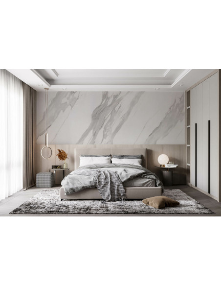 Marmor Carrara Optik Aluminium Panel | Ekosten.se
