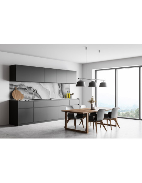 Vit Grå Marmor Aluminium Panel | Ekosten.se