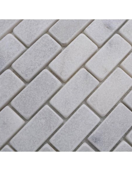Vit Marmor Mosaik Ibiza | Ekosten.se
