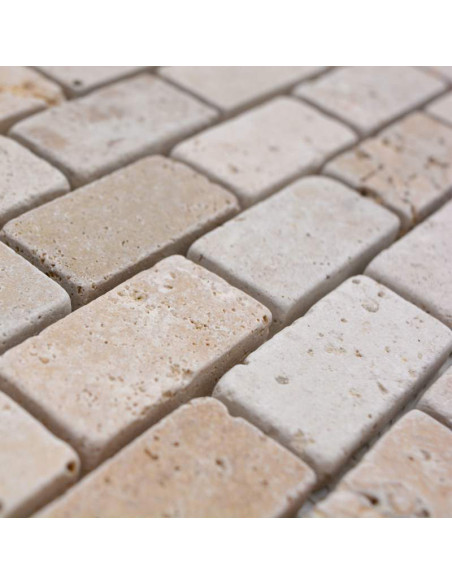 Naturstenmosaik Travertin Chiaro Antik | Ekosten.se